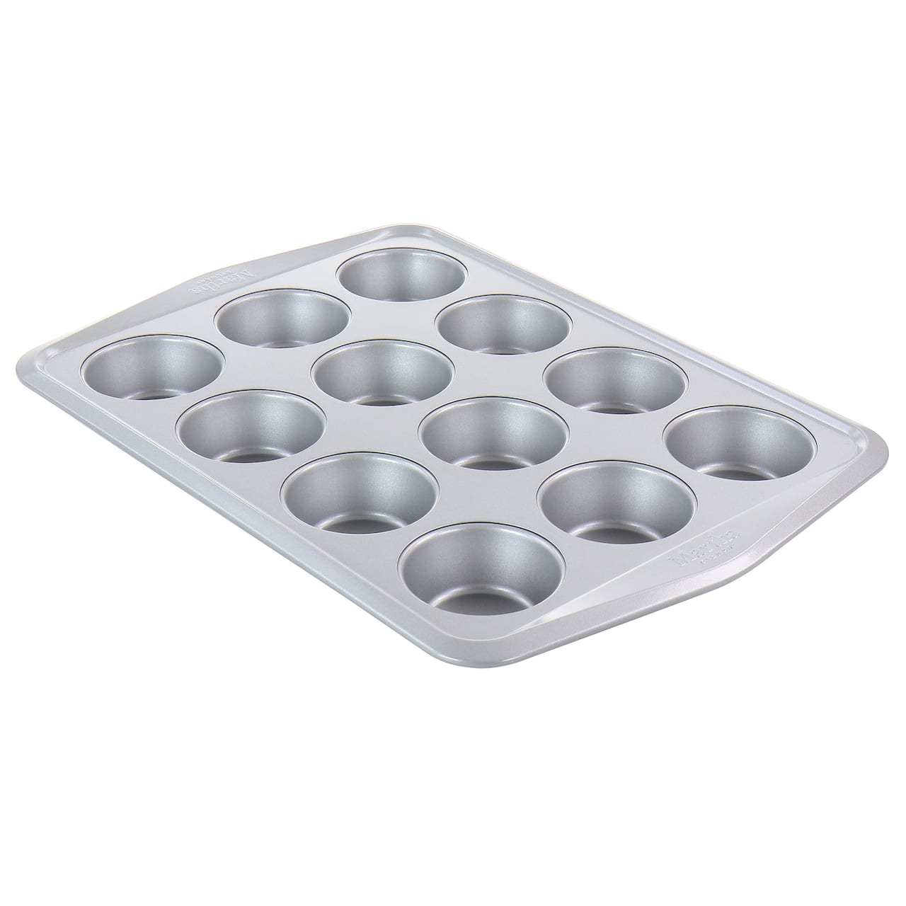 Martha Stewart Gray 12 Cup Nonstick Carbon Steel Muffin Pan
